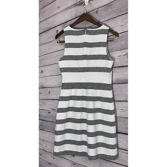 J. Crew Striped Basketweave Dress - Women's SIZE 4 - Picture 4 of 8